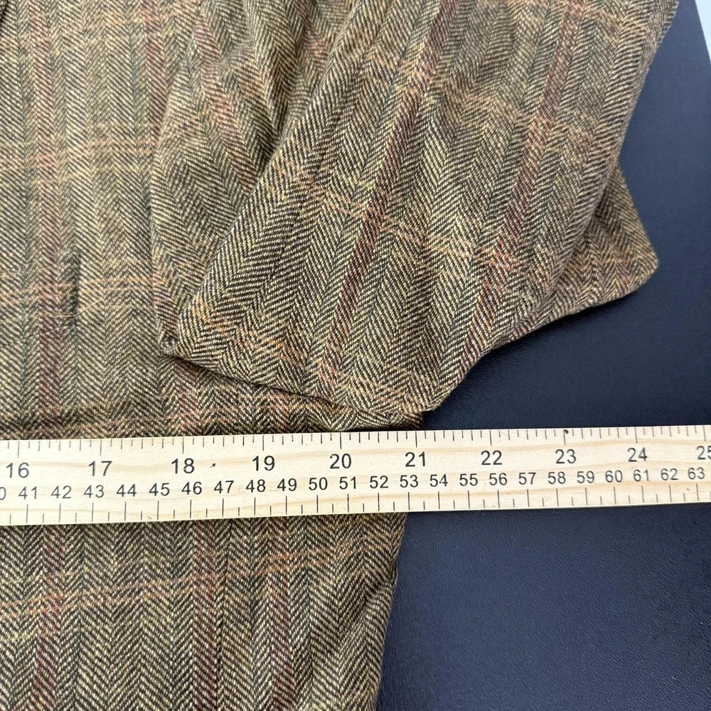 Ermenegildo Zegna Sport Coat Mens 50R Brown Herringbone Wool Cashmere Tweed